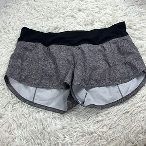 Lululemon Speed Up Short *2.5" Heather Lux Multi Black / Black